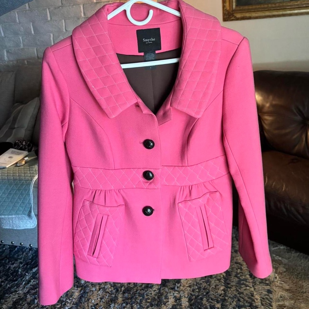 Smythe Pink Quilted Blazer